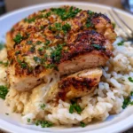 garlic parmesan chicken and rice