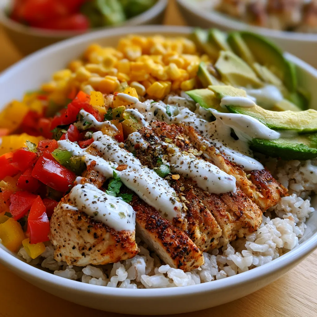 high protein chicken burrito bowl