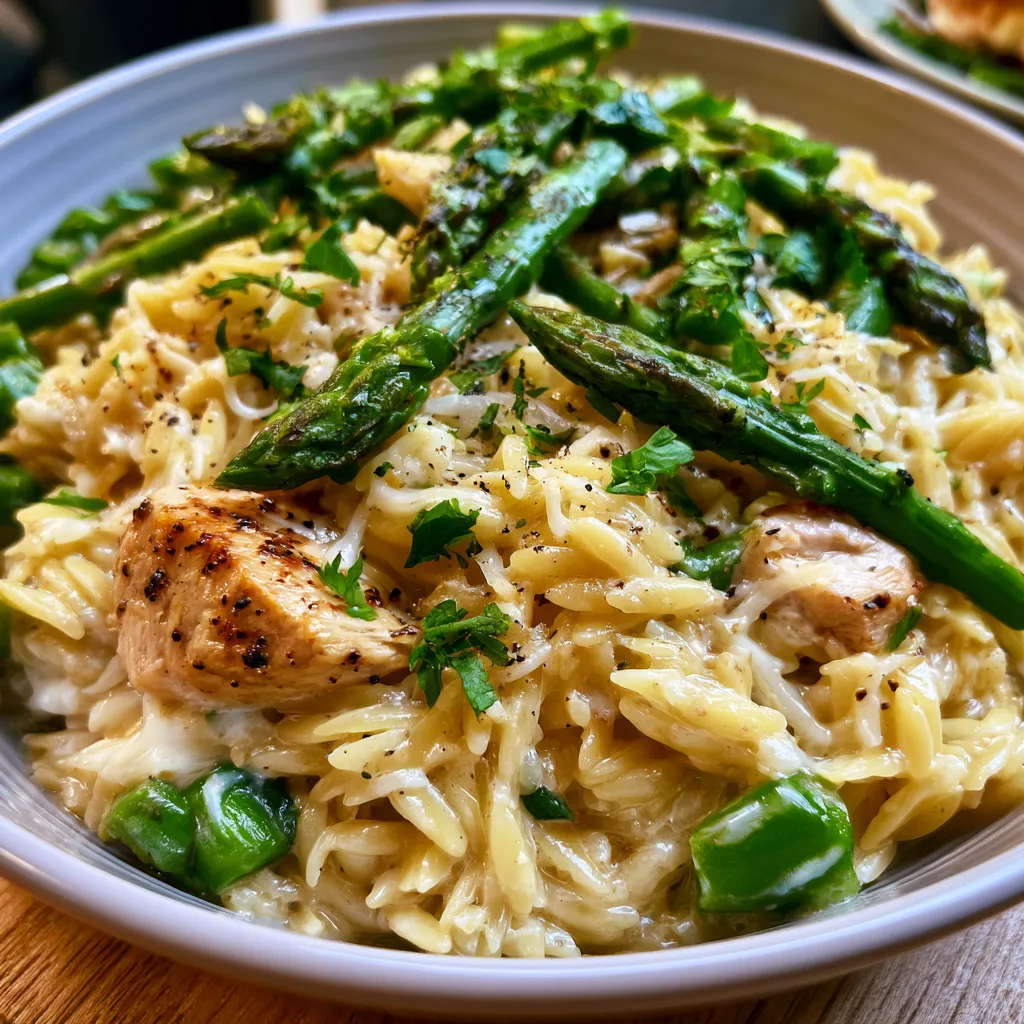 high protein chicken orzo
