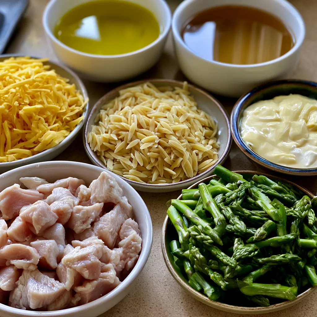 high protein chicken orzo