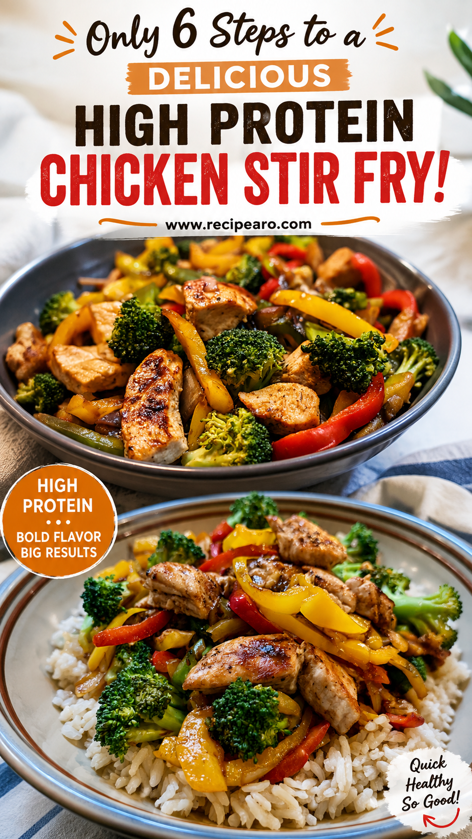 high protein chicken stir fry