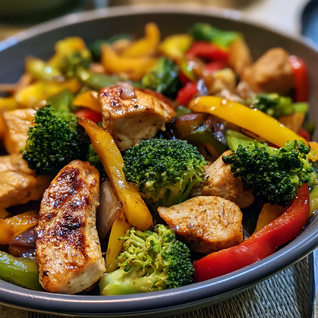 high protein chicken stir fry