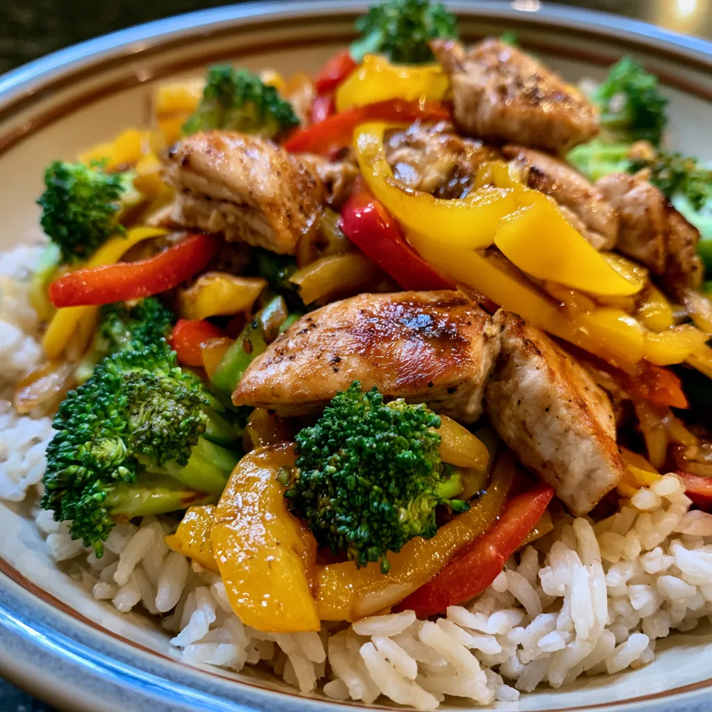 high protein chicken stir fry