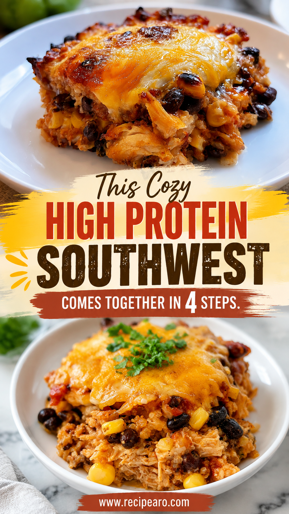 high protein southwest chicken casserole