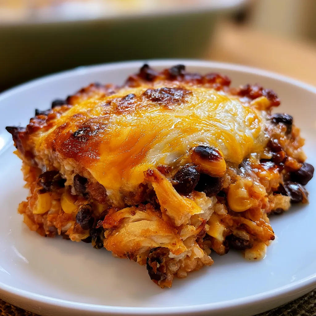 high protein southwest chicken casserole