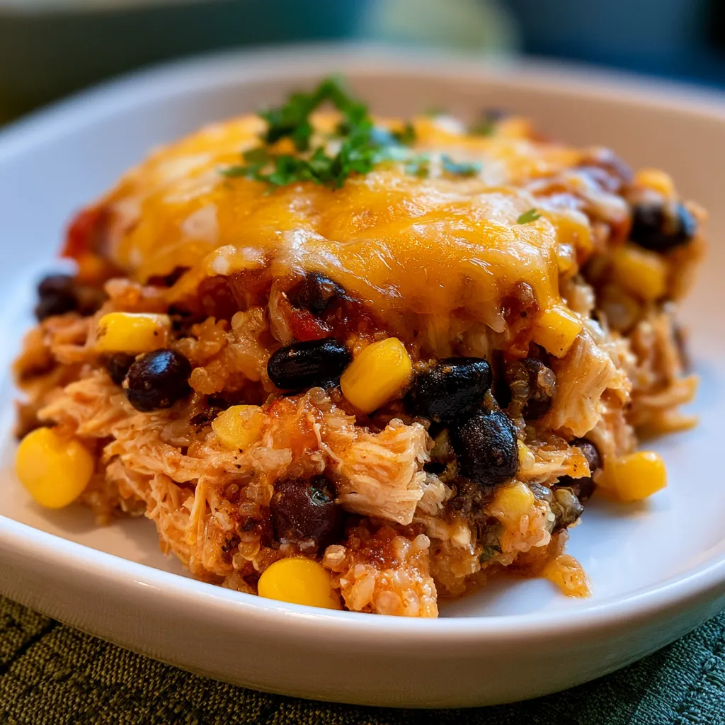 high protein southwest chicken casserole