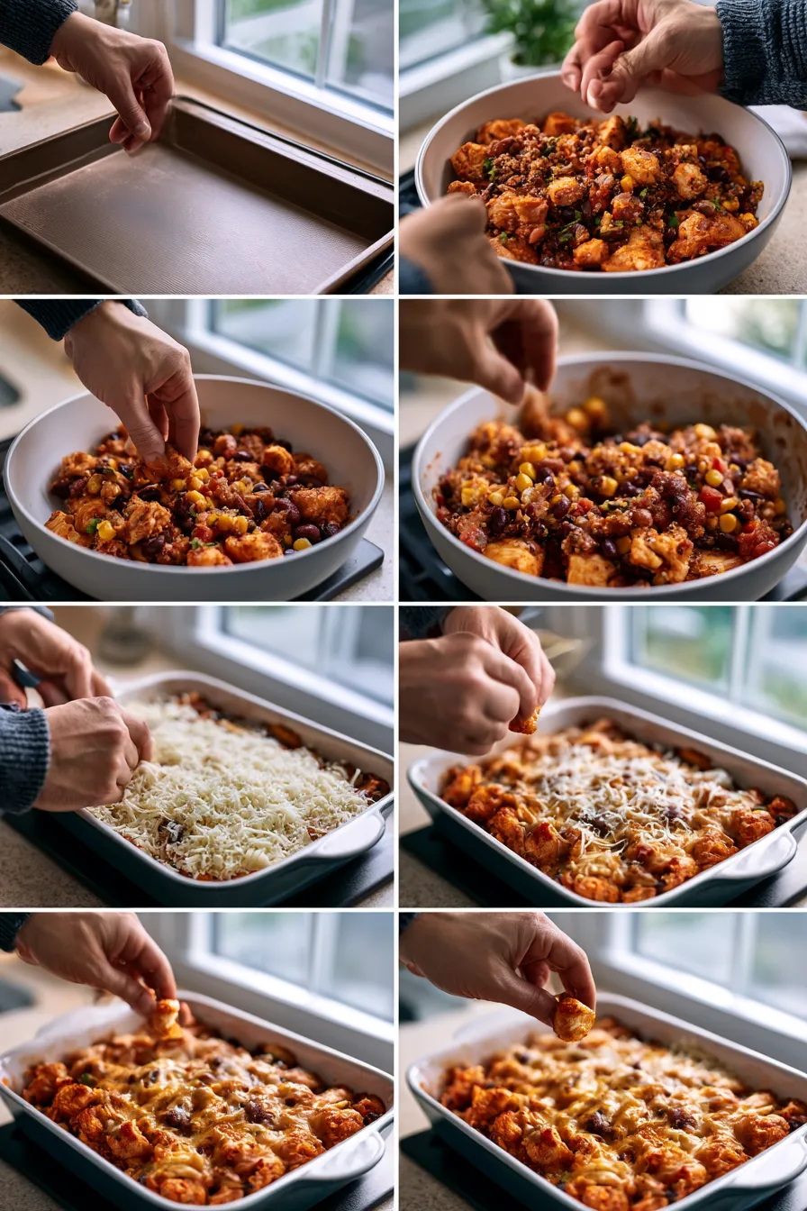 high protein southwest chicken casserole