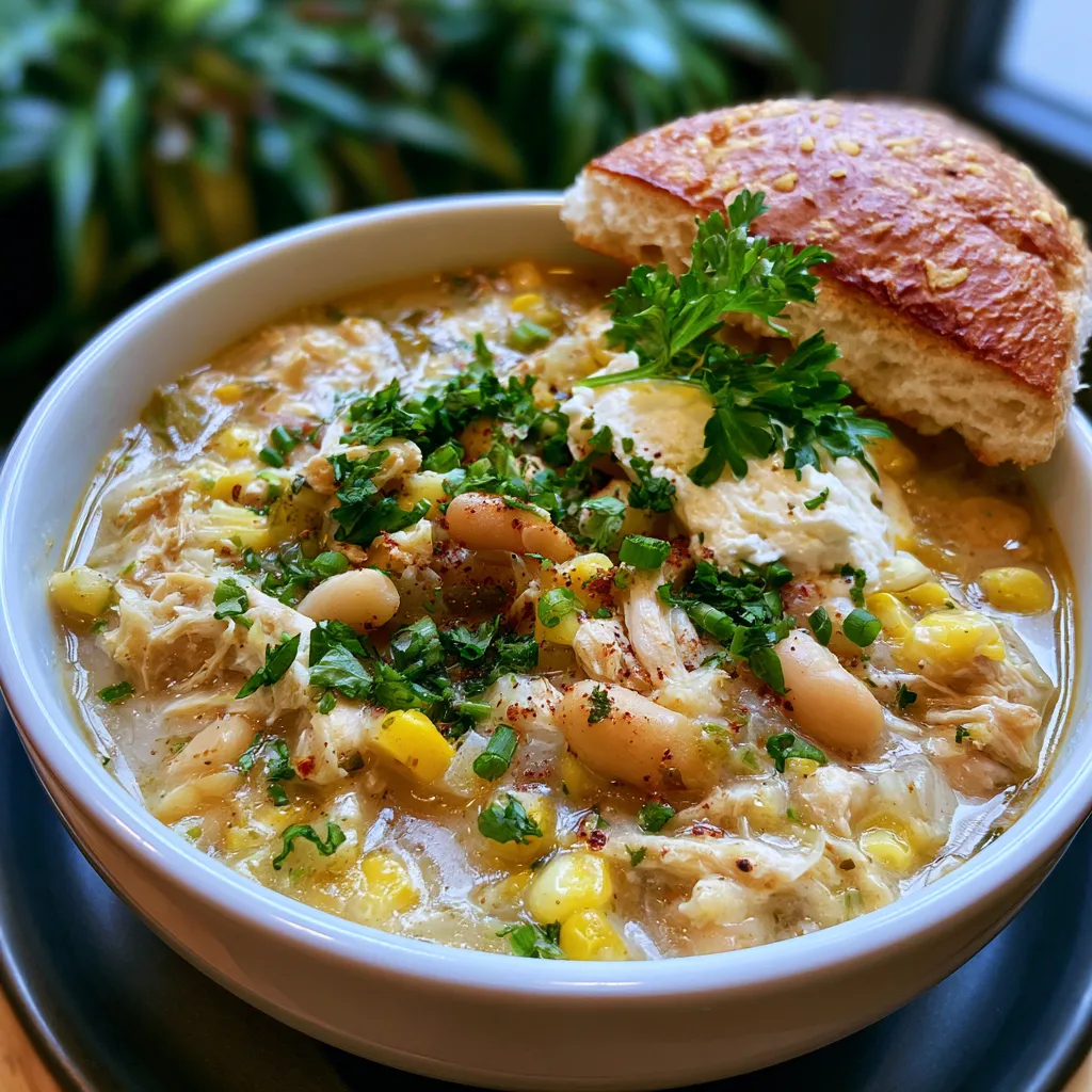high protein white chicken chili