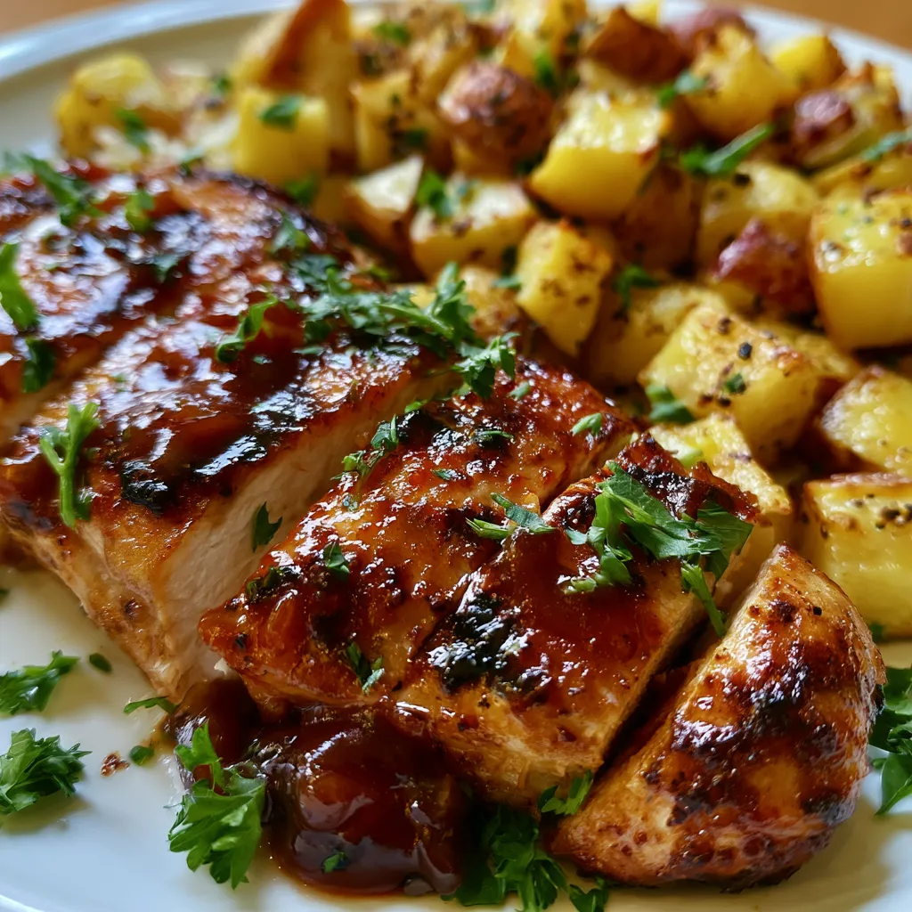 honey bbq chicken potatoes