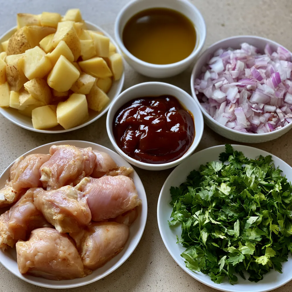 honey bbq chicken potatoes