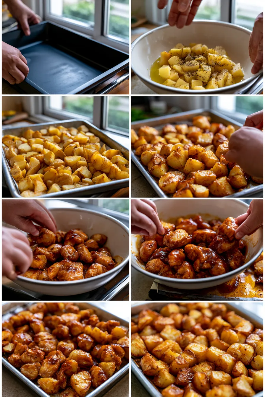 honey bbq chicken potatoes