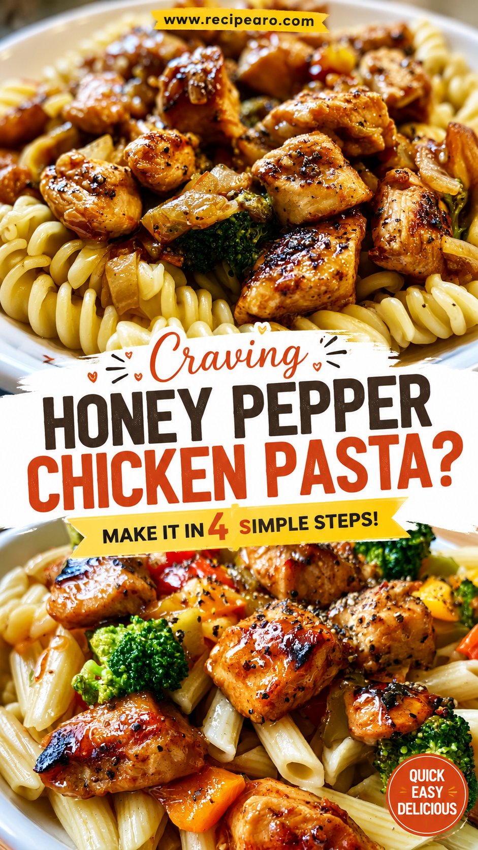 honey pepper chicken pasta