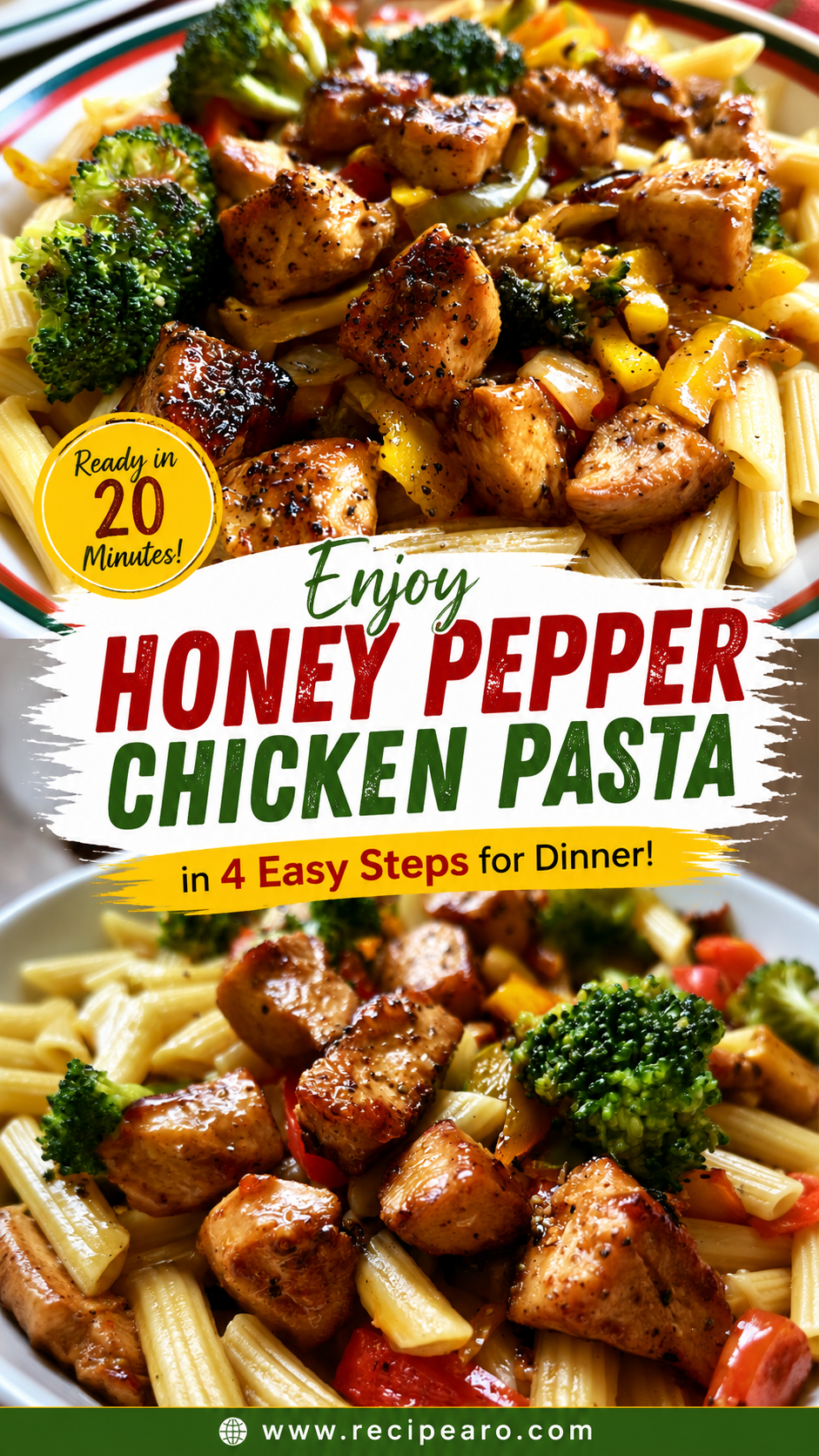 honey pepper chicken pasta