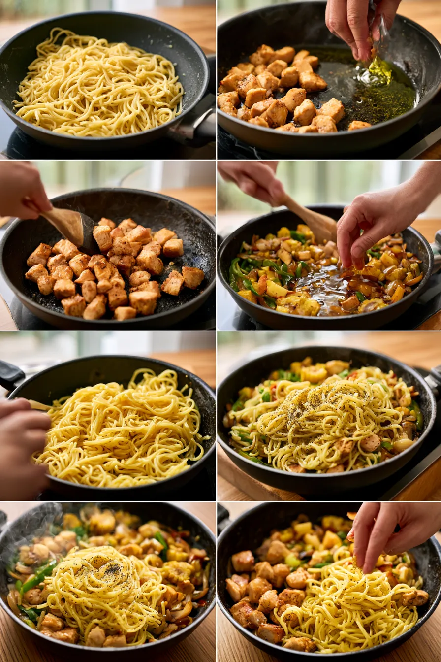 honey pepper chicken pasta