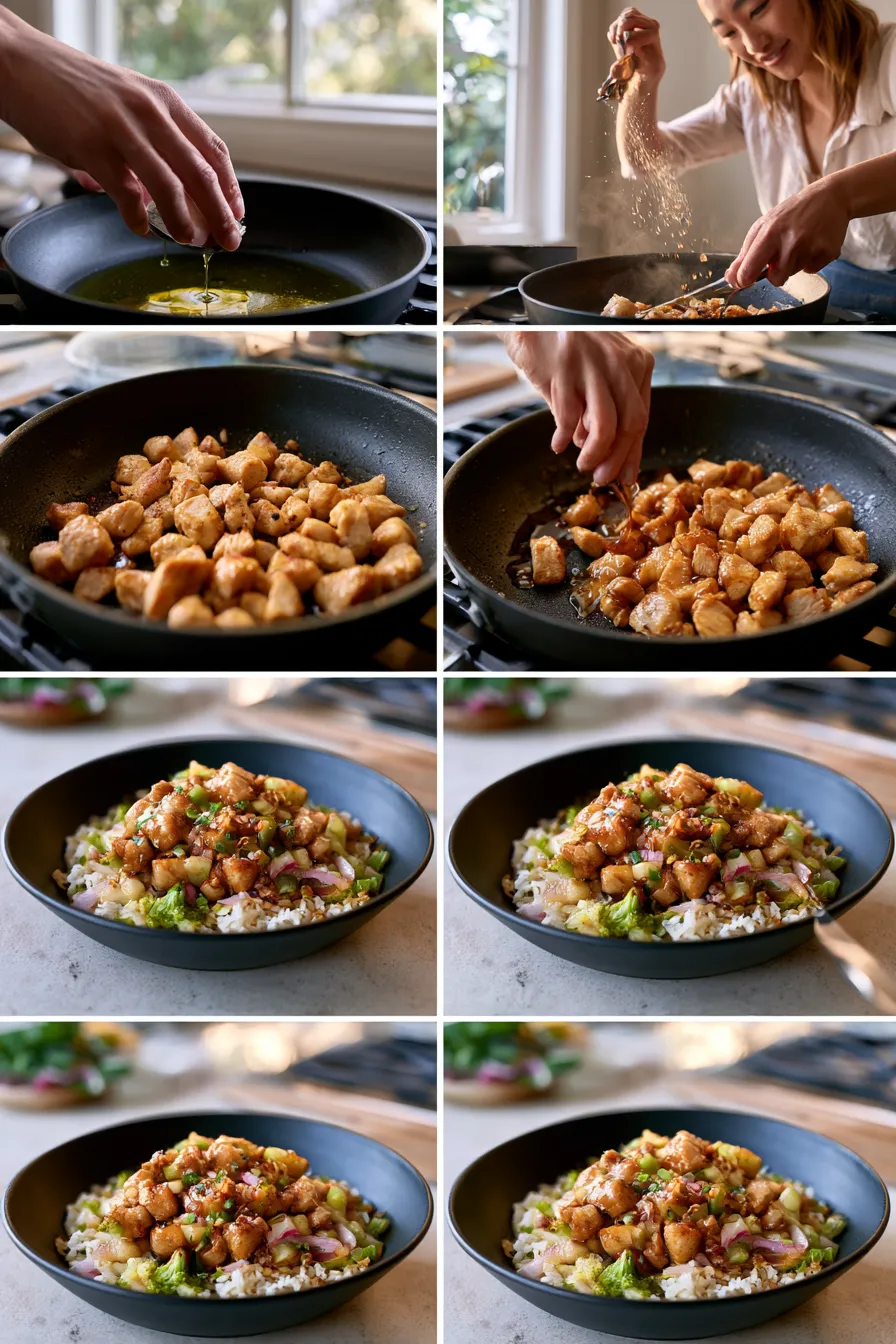 hot honey chicken bowl