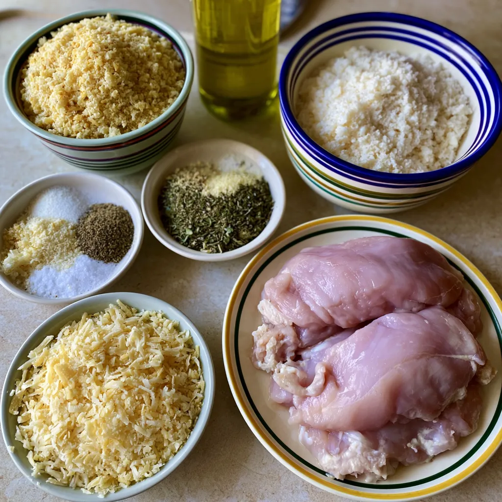 oven baked parmesan crusted chicken