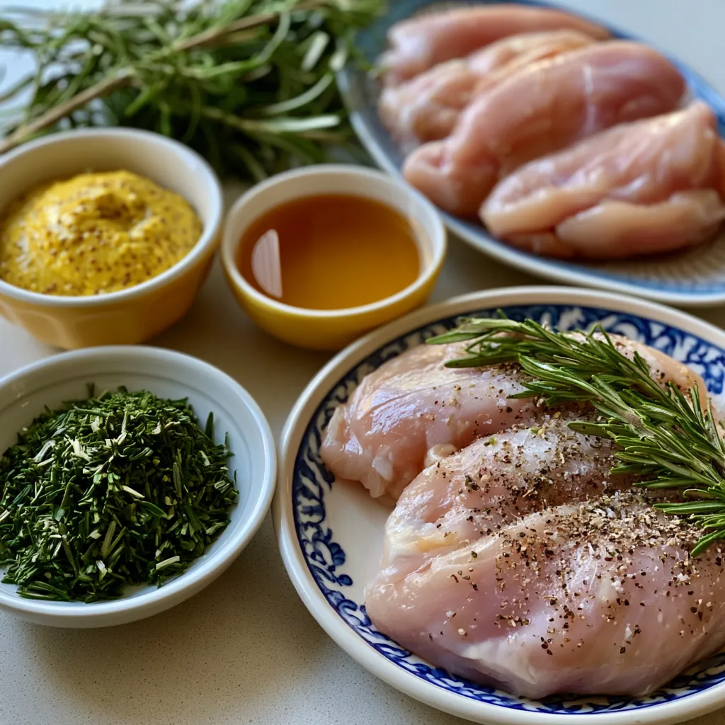 rosemary-infused baked dijon chicken