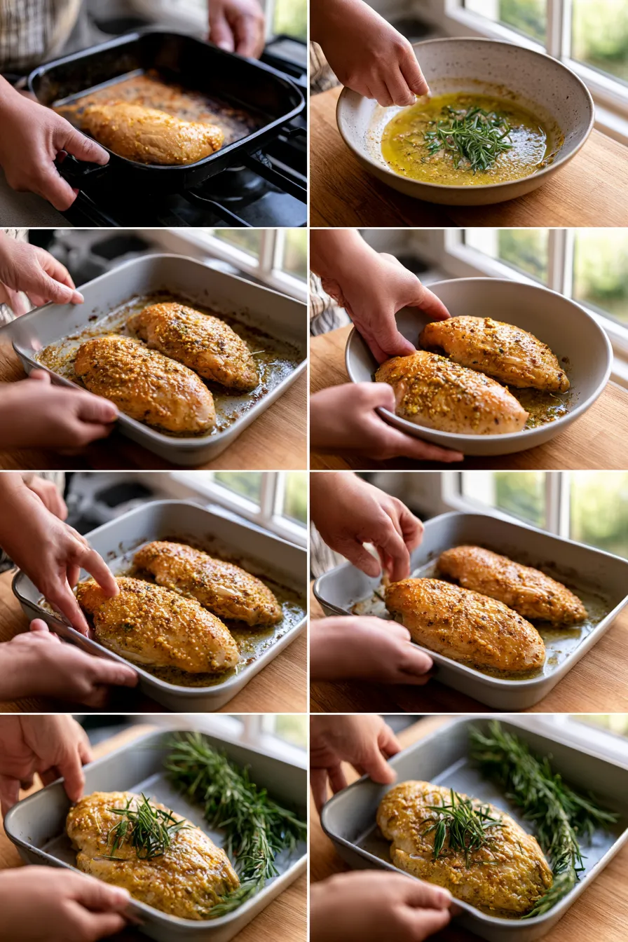 rosemary-infused baked dijon chicken