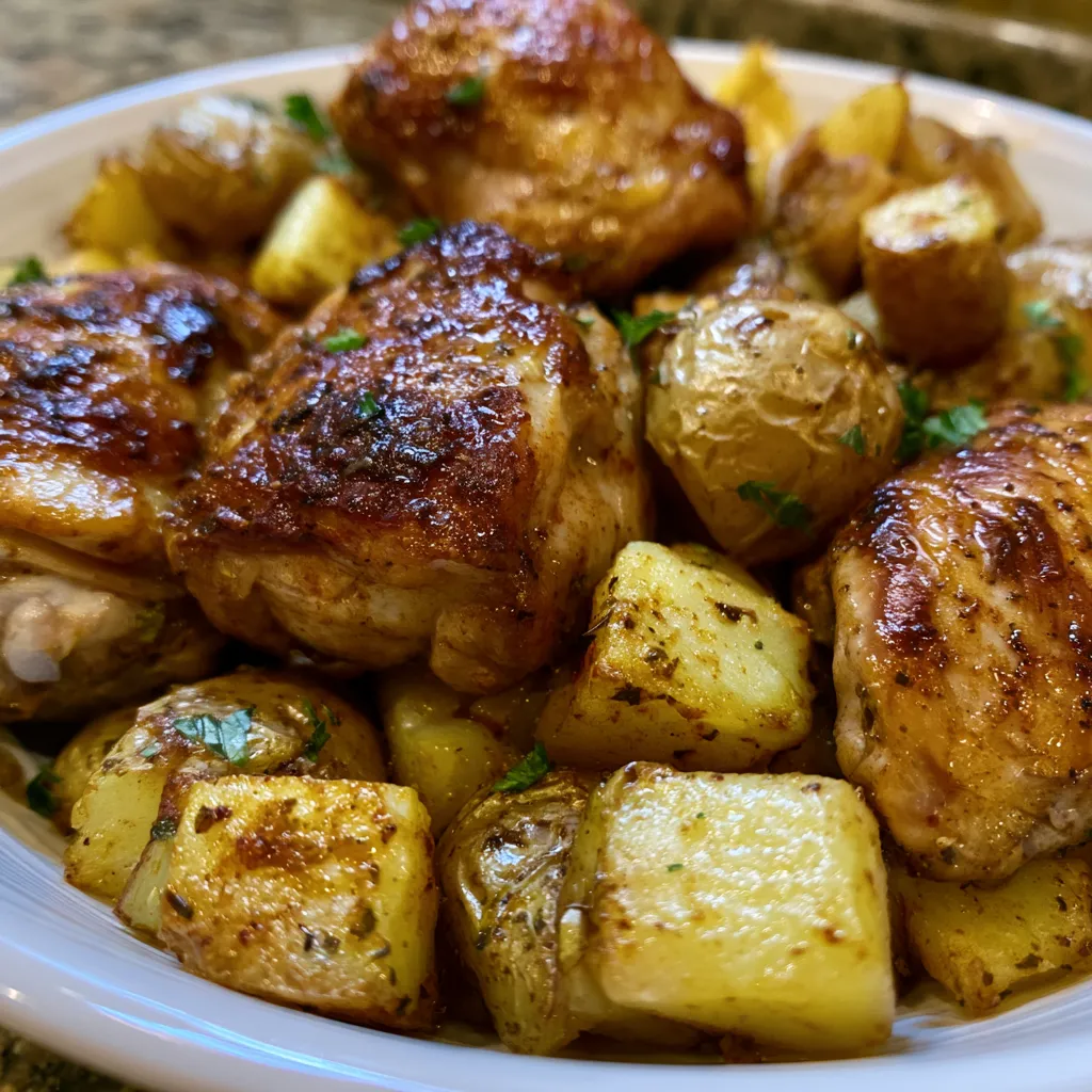 sheet pan chicken and potatoes