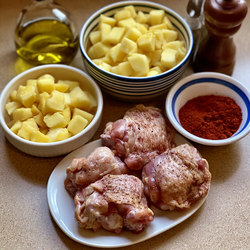 sheet pan chicken and potatoes