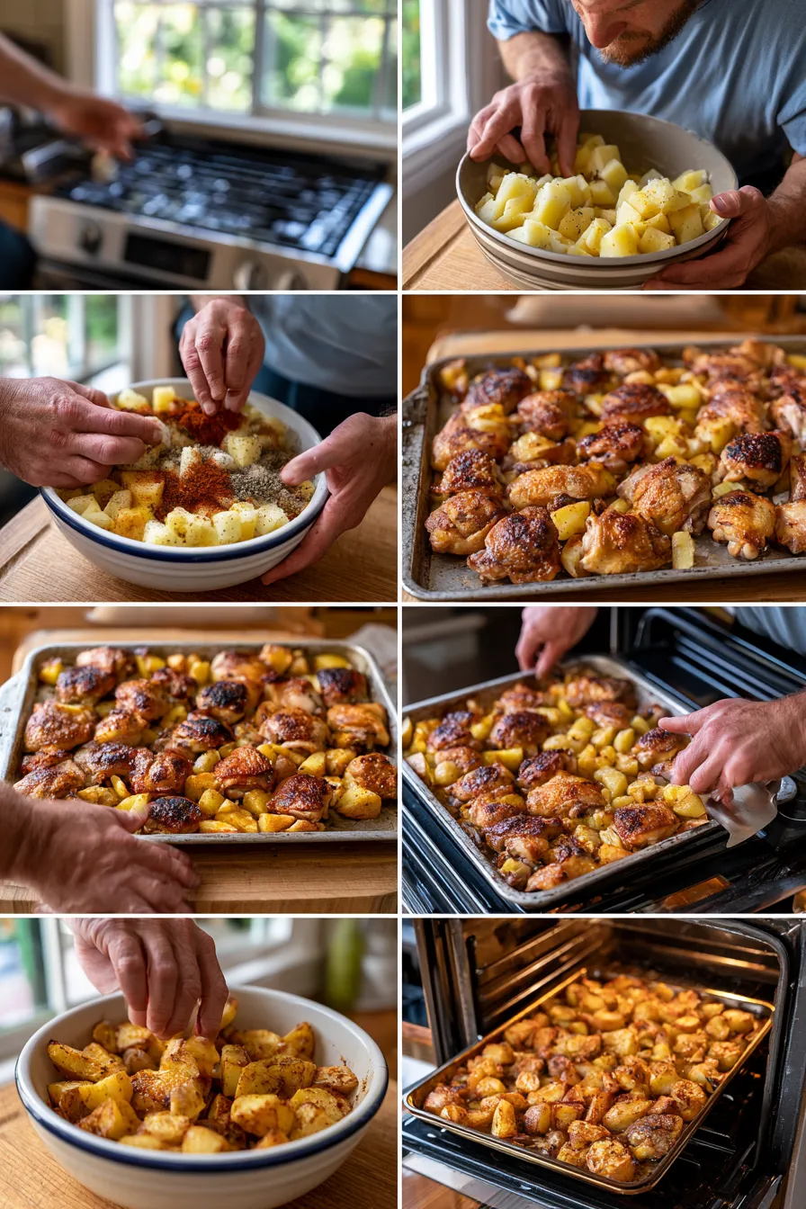 sheet pan chicken and potatoes