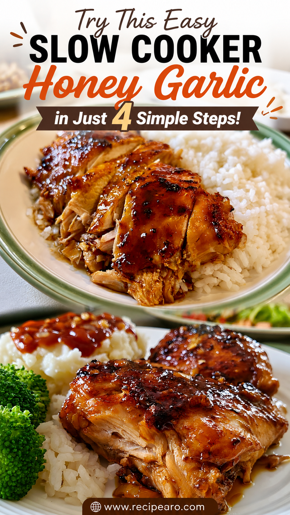 slow cooker honey garlic chicken