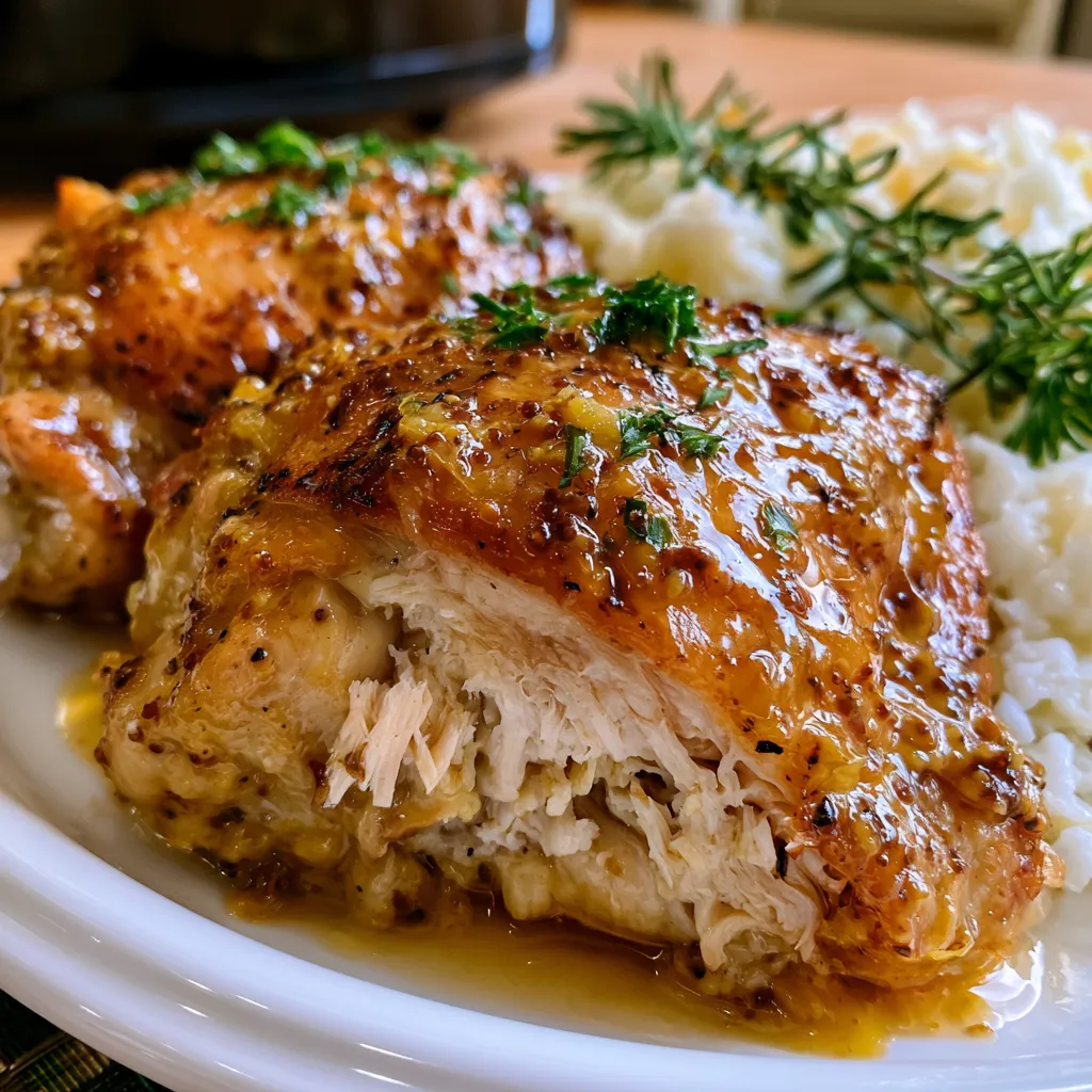 slow cooker honey mustard chicken