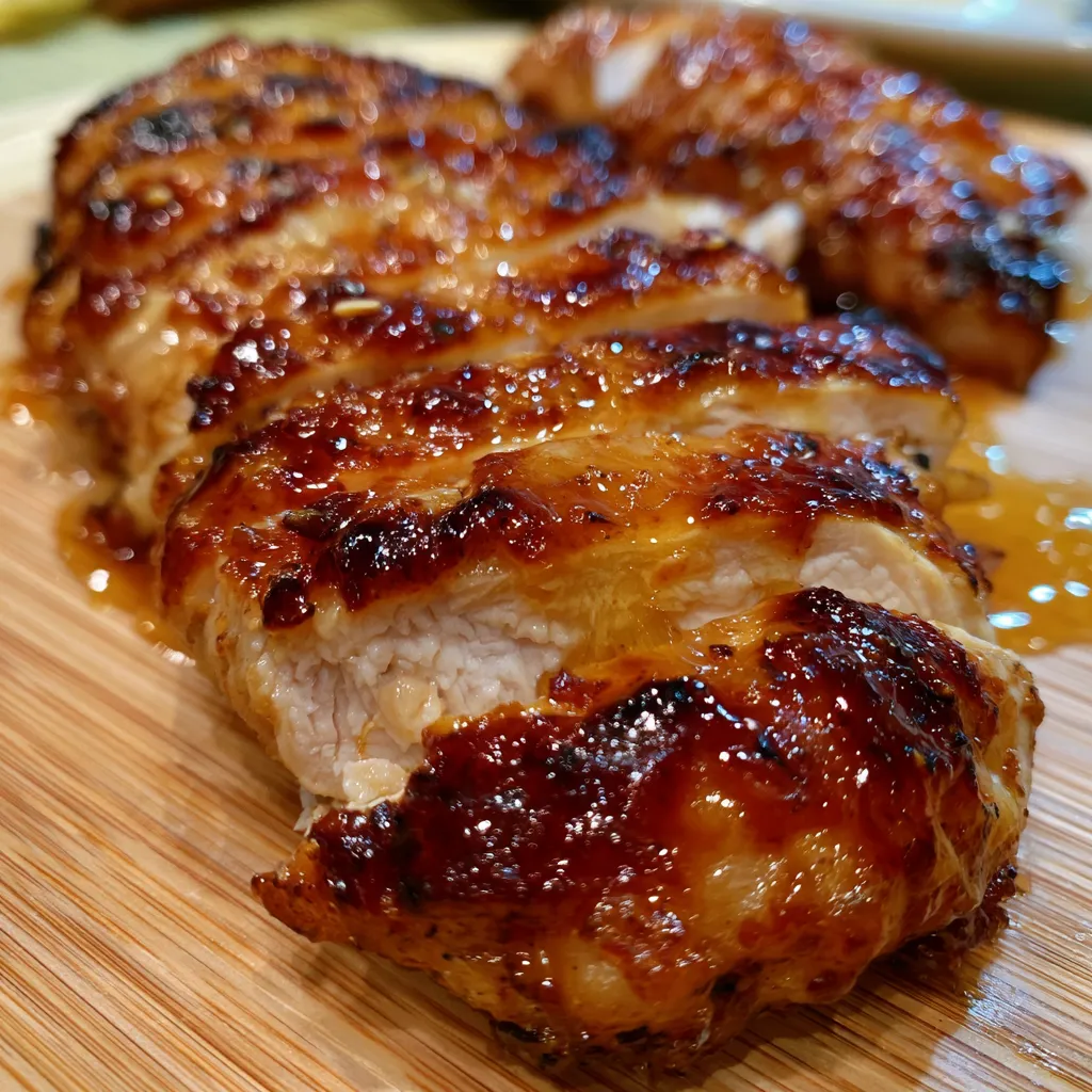 sweet and sticky chicken dinner
