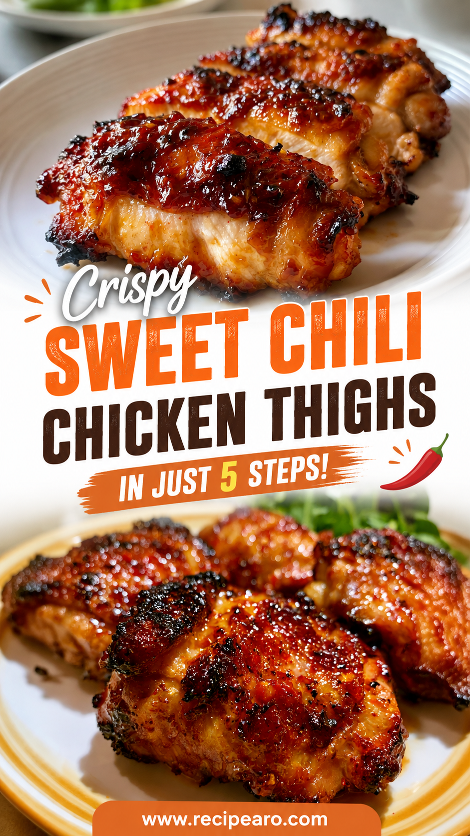 sweet chili glazed thai boneless chicken thighs