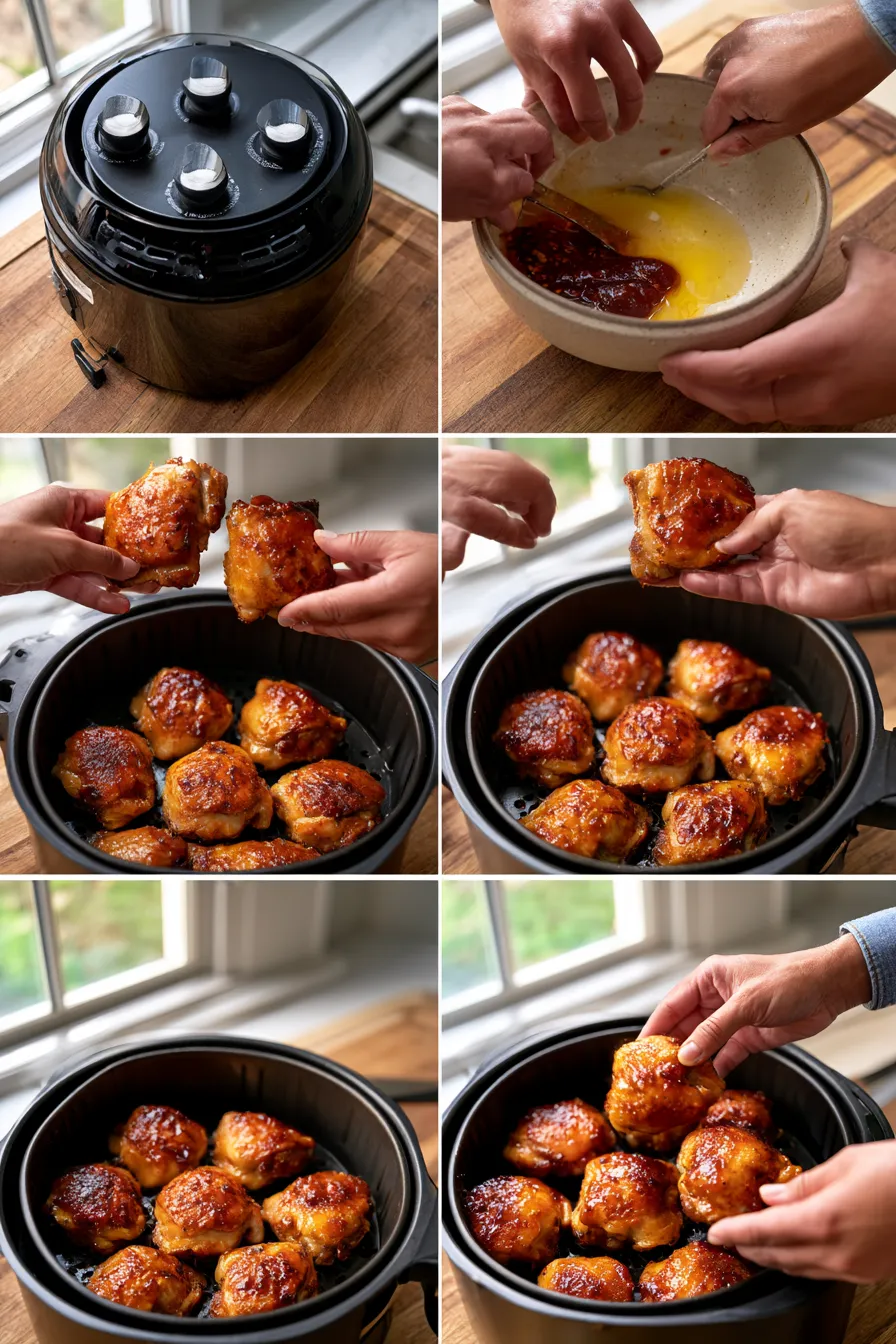 sweet chili glazed thai boneless chicken thighs