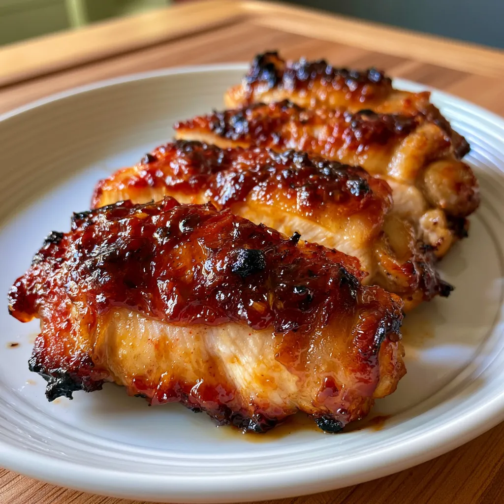 sweet chili glazed thai boneless chicken thighs